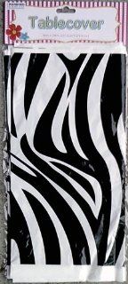 Plastic Zebra Tablecloth   108" x 54" Rectangular   Table Cloths Rectangle