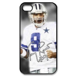 Custom Dallas Cowboys Tony Romo Back Cover Case for iPhone 4 4S IP 1387 Cell Phones & Accessories