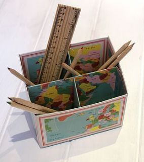 map desk tidy by posh totty designs interiors