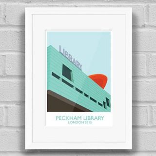 peckham library, london print by place in print