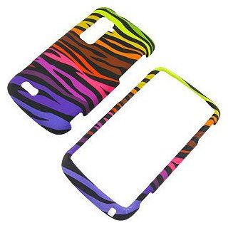 Rainbow Zebra Stripes Protector Case for ZTE Anthem 4G (ZTE N910) Cell Phones & Accessories