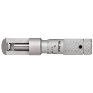 Mitutoyo 147 104 Can Seam Micrometer, Ratchet Stop, 0 0.5" Range, 0.001" Graduation, +/ 0.00012" Accuracy, For Steel Cans Outside Micrometers