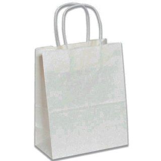 Aviditi BGS103W Paper Shopping Bag, 8" Length x 4 3/4" Width x 10 1/4" Height, White (Case of 250)