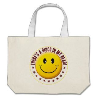 Disco Head Smiley Canvas Bag