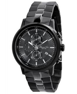 Kenneth Cole New York Watch, Mens Chronograph Gunmetal and Black Ion Plated Stainless Steel Bracelet 46mm KC9226   Watches   Jewelry & Watches