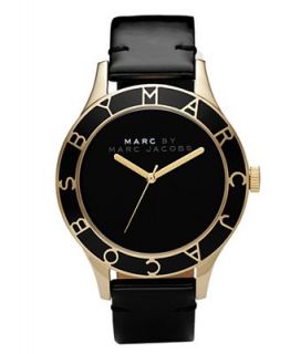 Marc by Marc Jacobs Watch, Womens Blade Black Patent Leather Strap MBM1169   Watches   Jewelry & Watches