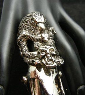 SALE OUT LIMITED STOCK Punk Rock Biker Eagle Skull Armour Claw Ring TDR103 Health & Personal Care