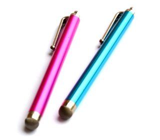 Bargains Depot Pink/Blue 2 pack of SENSITIVE / CONDUCTIVE HYBRID FIBER TIP Capacitive Stylus/styli Universal Touch Screen Pen for Cell Phone/Tablet  Arnova 7b 7c 7d 7h G3 // Archos Arnova 7f G3 // Archos Arnova 8 G1 // Archos Arnova 8 G2 // Archos Arnova
