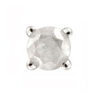 DB Designs Sterling Silver White Diamond Single Earrings DB Designs Diamond Earrings
