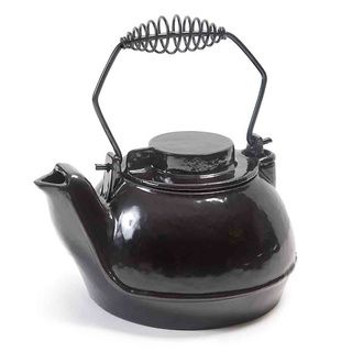Napoleon KS1 3 quart Black Porcelain Cast Iron Kettle Napoleon Tea Kettles/Teapots