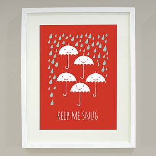 'keep me snug' art print by bread & jam