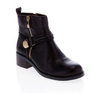 Vince Camuto "Warby" Leather Moto Ankle Boot