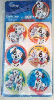 101 Dalmatians Dog 102 Party Supplies FAVOR x24 Birthday Stickers Seals Decals 
