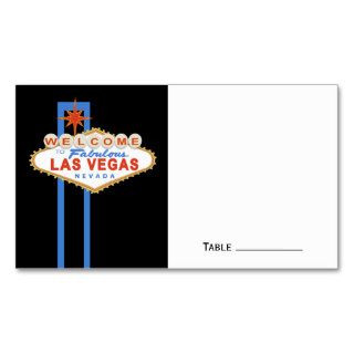 Las Vegas Sign Wedding Place Cards Business Card Template