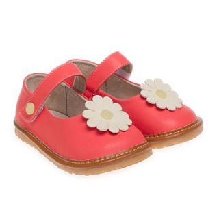 flower leather squeaky shoes by my little boots