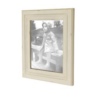 antique cream wooden portrait photo frame by dibor