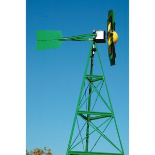 Outdoor Water Solutions Windmill Aeration System — Green & Yellow, 20ft.H, Model# PCW0130  Windmill Aerators