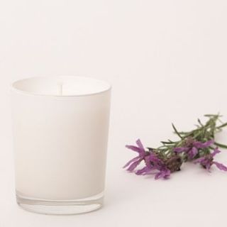 lavender essential oil handmade candle by aroma candles