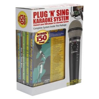 Karaoke USA Plug N Play Karaoke Microphone Sys