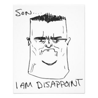Son I Am Disappoint Father Rage Comic Meme Personalized Flyer