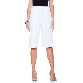 Slinky® Brand Wide Leg Bermuda Shorts