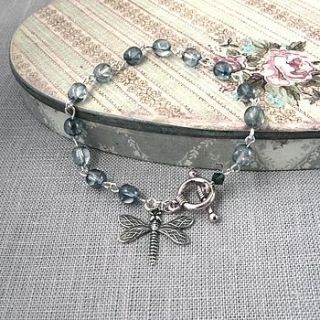 vintage dragonfly blue bracelet by gama