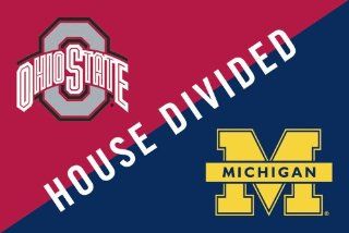 Michigan Wolverines vs. Ohio State Buckeyes 20'' x 30'' Indoor/Outdoor House Divided Mat  Sports Award Medals  Sports & Outdoors
