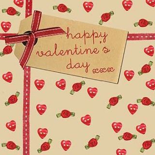 handmade happy valentine's day card by laura sherratt designs