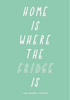 home is where the fridge is card by the joy of ex foundation