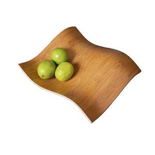 wood veneer wave bowl by stuart clarkson design