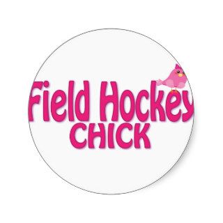 Cute Field Hockey Chick Designs Sticker