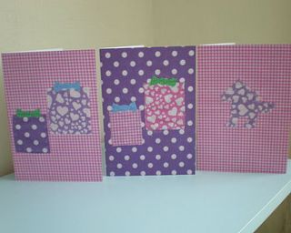 multipack girls birthday cards by lullaby blue