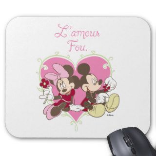 Mickey and Minnie L'amour Fou Mouse Pads