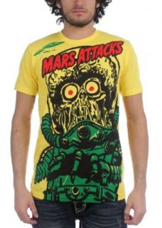 Mars Attacks Big Yellow Martian Mens Yellow T Shirt Clothing