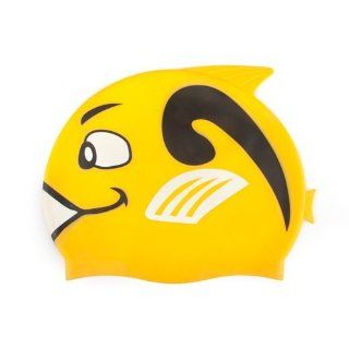 GOGO™ Silicone Swim Cap / Swimming Cap for Kids, Cartoon   Yellow Fish  Sports & Outdoors