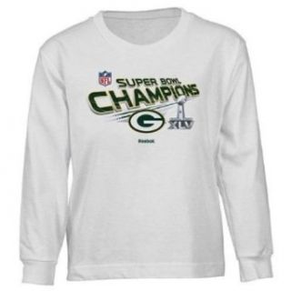 NFL Green Bay Packers Super Bowl XLV Champions Big & Tall Long Sleeve Trophy T Shirt  Sports Fan T Shirts  Clothing