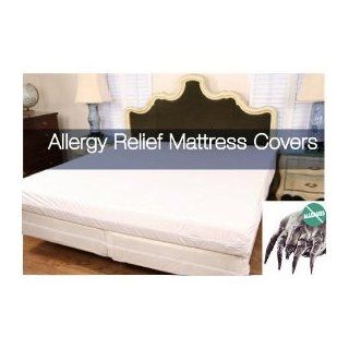 Aller Ease Microfiber Dust Mite Allergy and Bed Bug Barricade Mattress Protector Cover, Queen   Pillow Protectors