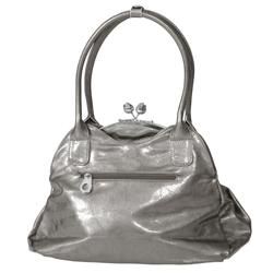 Adi Designs Women's Rosette Metal Frame Clasp Handbag ADI Shoulder Bags