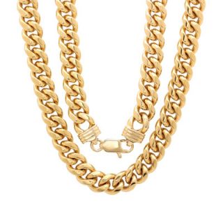 Sterling Essentials Bronze Classic Cuban Link Chain Necklace