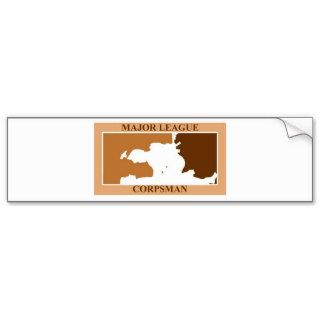major league corpsman desert bumper stickers