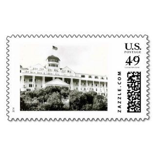 Grand Hotel, Mackinac Island, black and white Postage Stamps