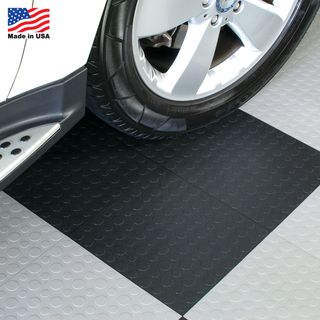 BlockTile Garage Flooring Interlocking Tiles Coin Top   (30 Pack) Flooring