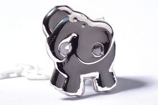 cute elephant sterling silver pacifier clip baby gift by silver dummy clips