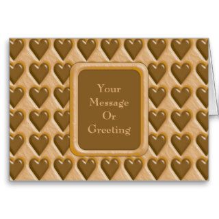 Hearts   Chocolate Peanut Butter Greeting Cards