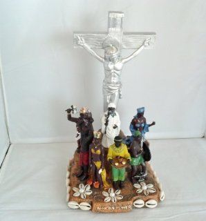 Orisha Statue of the 7 African Powers / Estatua de las siete potencias Africanas / with Jesus Christ  Collectible Figurines  