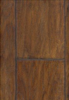Maison 9.5mm Laminate Bourbon Pecan / Hickory Handscraped   Laminate Floor Coverings  