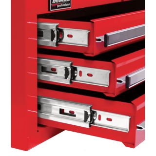 Homak H2PRO Series 56in. 8-Drawer Roller Tool Cabinet with 2 Compartment Drawers — Red, 56 1/4in.W x 22 7/8in.D x 45 7/8in.H, Model# RD04056082  Tool Chests
