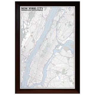 manhattan typographic map by axis maps