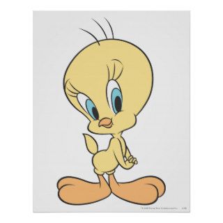 Tweety In The Clouds Pose 22 Poster
