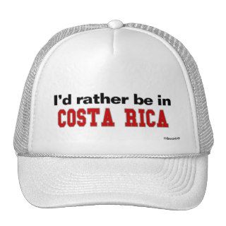 I'd Rather Be In Costa Rica Mesh Hat